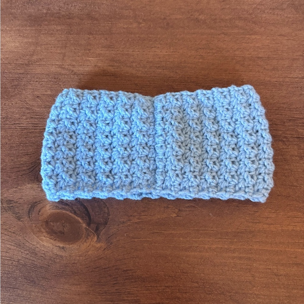 Handmade Blue Crochet Headband 💥Buy 2 Get 1 Free💥 Stocking Stuffer - Gift Idea